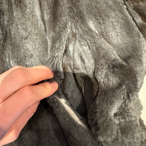 Genuine Rabbit Fur Coat - Picture 8 of 9